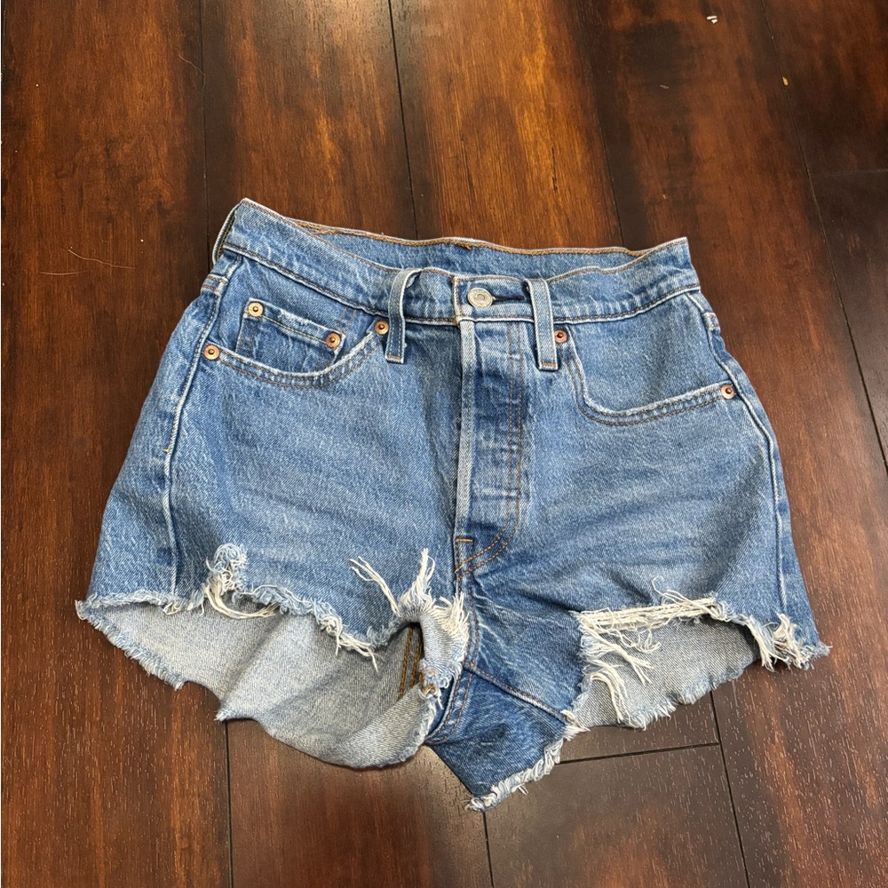 Levi's Blue 501 Shorts
